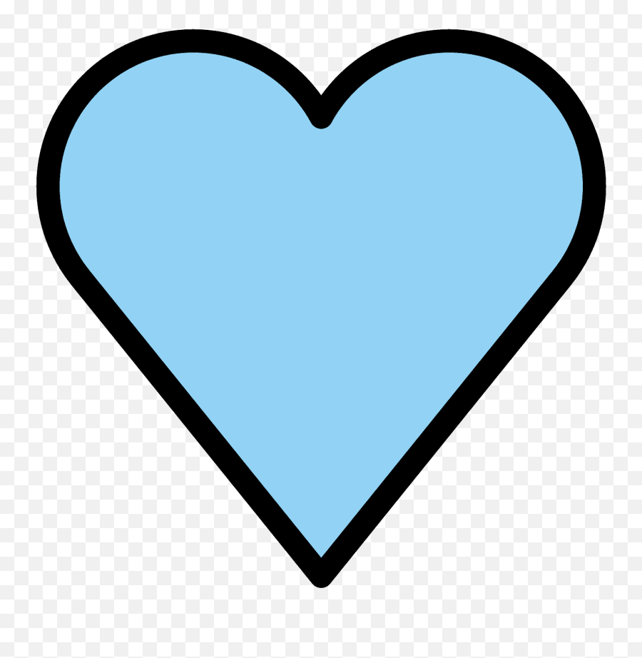 Blue Heart Emoji Clipart,Blue Heart Png