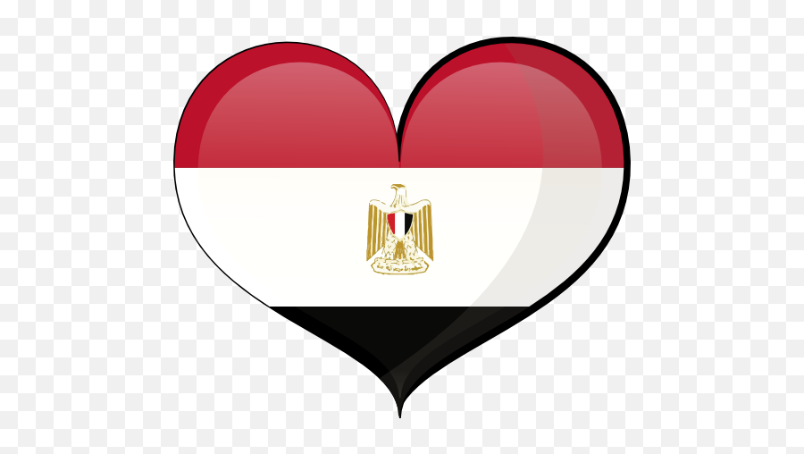 Egypt Heart Flag Clipart I2clipart - Royalty Free Public Emoji,Egypt Clipart