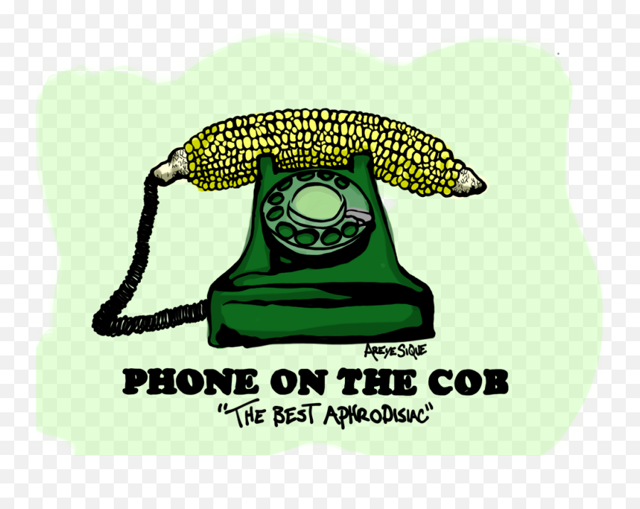 Phone On The Cob Logo Telemarketer Prank Calls The - Cartoon Emoji,Green Phone Logo
