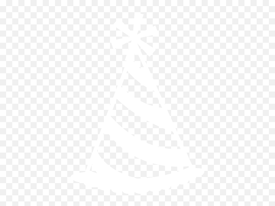 White Outline Party Hat Clip Art At Clkercom - Vector Clip Birthday Hat White Png Emoji,Party Hat Clipart