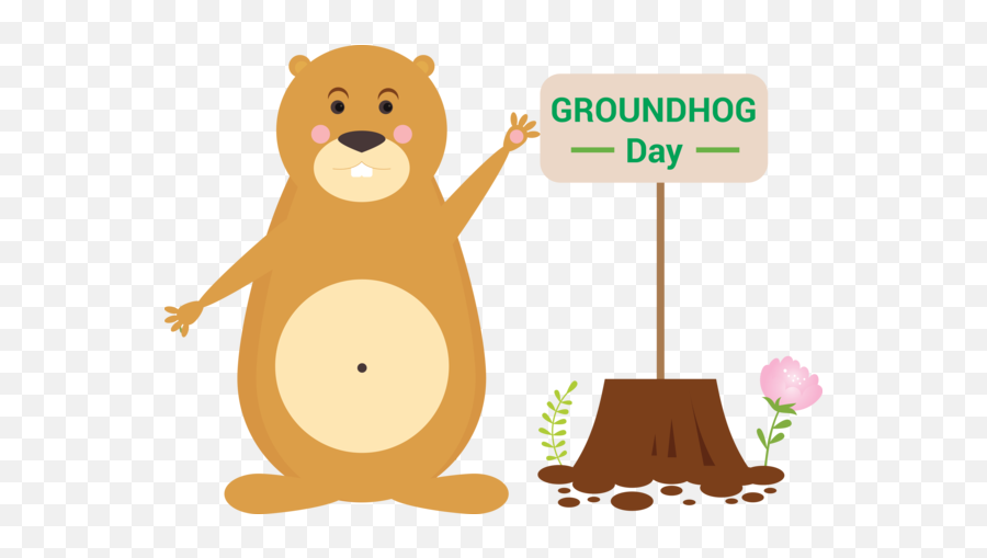 Groundhog Day Groundhog Brown Bear Cartoon For Groundhog For Emoji,Groundhogs Day Clipart