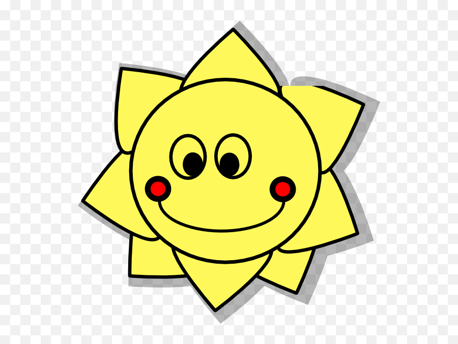 Smiling Sun Clip Art N7 Free Image Download Emoji,Sun Rays Clipart