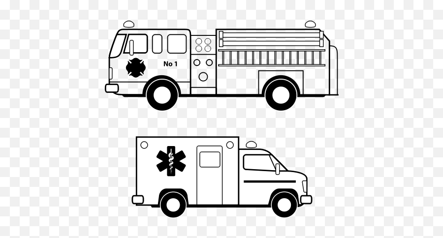 Free Fire Truck Svg - Update Free Fire 2020 Emoji,Firetruck Clipart Black And White