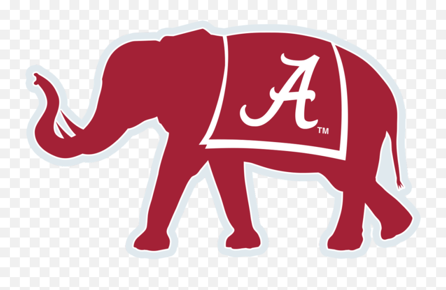 Alabama Crimson Tide Football African Elephant Big Al Logo Emoji,Alabama University Logo