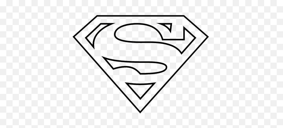 Black And White Superman Logo Png - Superman Logo Black And White Emoji,Superman Logo Png