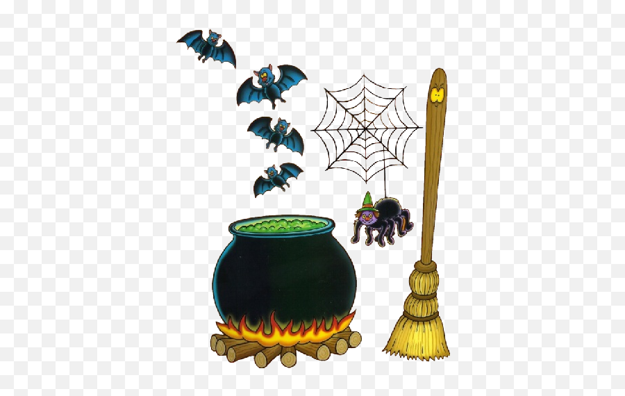 Witches Cauldron Halloween Cartoon Clip - Cute Halloween Cartoon Cauldron Emoji,Cauldron Clipart