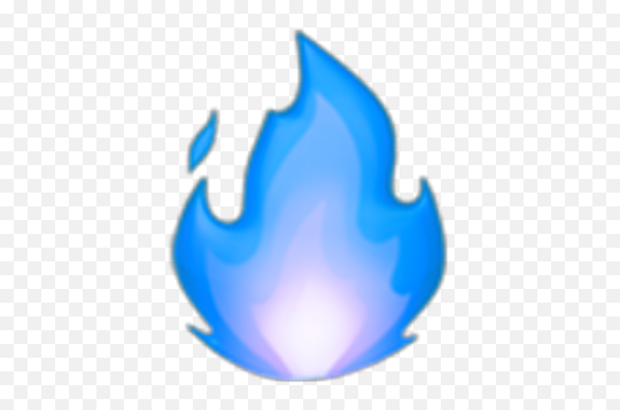 Blue Fire Bluefire Emoji Ios Sticker - Iphone Blue Fire Emoji,Blue Fire Png