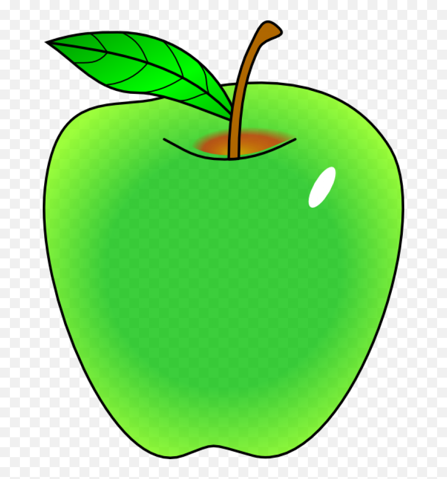 Apple Clipart Vector - Green Apple Clipart Free Emoji,Apple Clipart