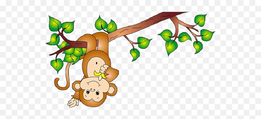 Animated Monkey In A Tree Png U0026 Free Animated Monkey In A - Jungle Vine Clipart Emoji,Monkey Transparent Background