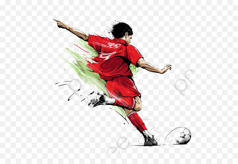 Soccer Player Soccer Clipart Hand - Art Soccer Emoji,Soccer Clipart