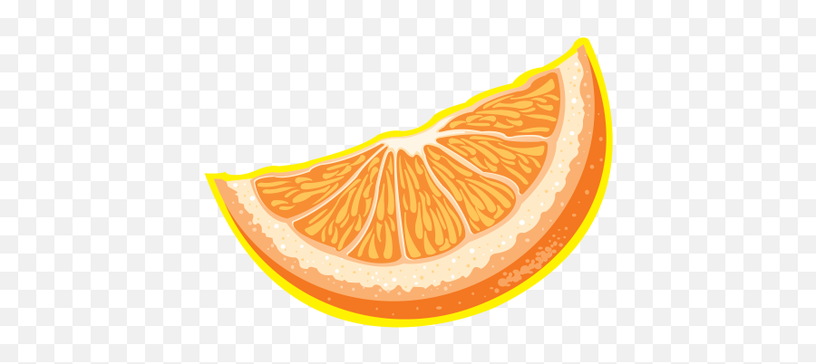 Printed Vinyl Orange Slice - Png Transparent Fruit Stickers Emoji,Orange Slice Png