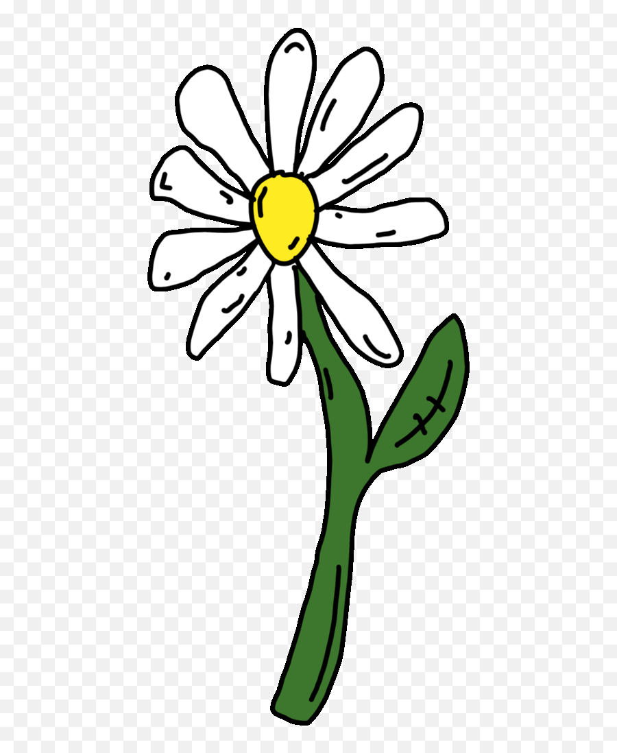 Daisy Clipart Flower Gif Transparent - Daisy Flower Clipart Gif Emoji,Daisy Clipart