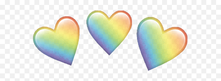 Cute Heart Crown Png Png Image With No - Girly Emoji,Rainbow Heart Png