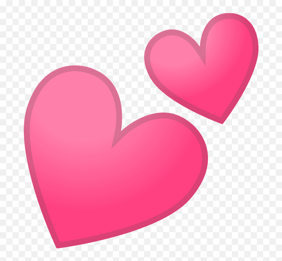 Two Hearts Emoji Clipart Free Download Transparent Png - Girly,Heart Emojis Png