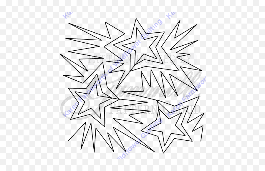 Star Pattern - Line Art Transparent Png Original Size Png Vertical Emoji,Star Pattern Png