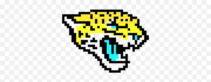 Jacksonville Jaguars Pixel Art Maker - Jacksonville Jaguars Pixel Art Emoji,Jaguars Logo