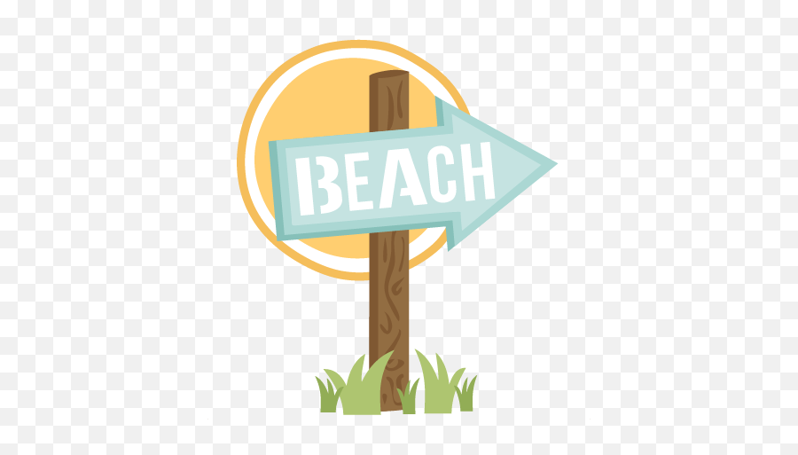 Download Hd Beach Sign Png - Beach Clipart Transparent Png Beach Clip Art Emoji,Beach Clipart