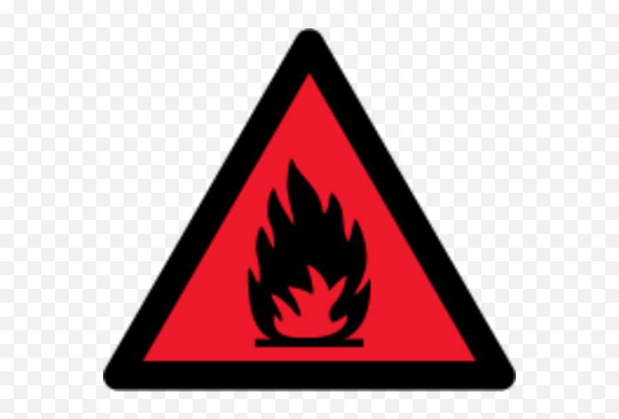 Download Hd Flames Clipart Caution - Fire Warning Sign Png Fire Warning Sign Png Emoji,Flames Clipart