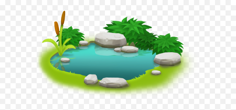 Download Lake Clipart Lily Pad Pond - Pond Clipart Png Emoji,Lake Clipart