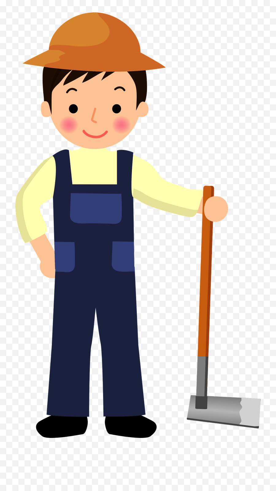 Farmer Man Clipart - Farmer Man Clipart Png Emoji,Farmer Clipart