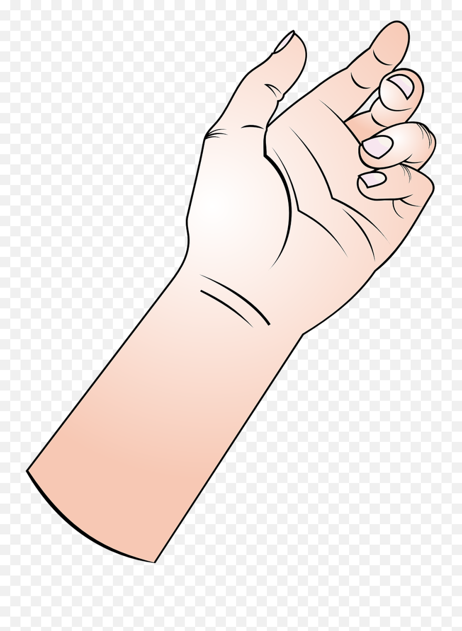 Holding Hand Clip Art At Clkercom - Vector Clip Art Online Hand Holding Something Clipart Emoji,Hand Png