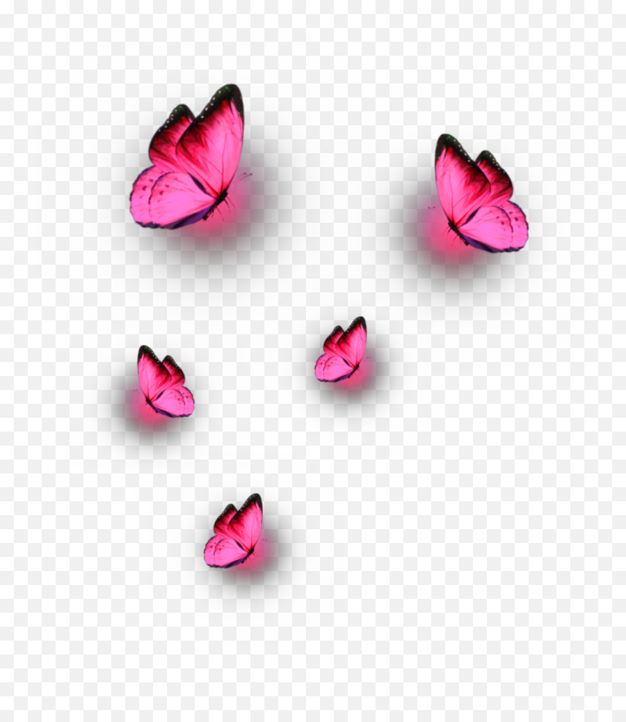 Glowing Butterfly For Snapseed And Pic Art Red Glowing Emoji,Pink Butterfly Png