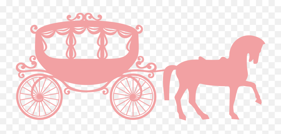 Library Of Pumpkin In Wagon Clip Art - Transparent Princess Carriage Png Emoji,Wagon Clipart