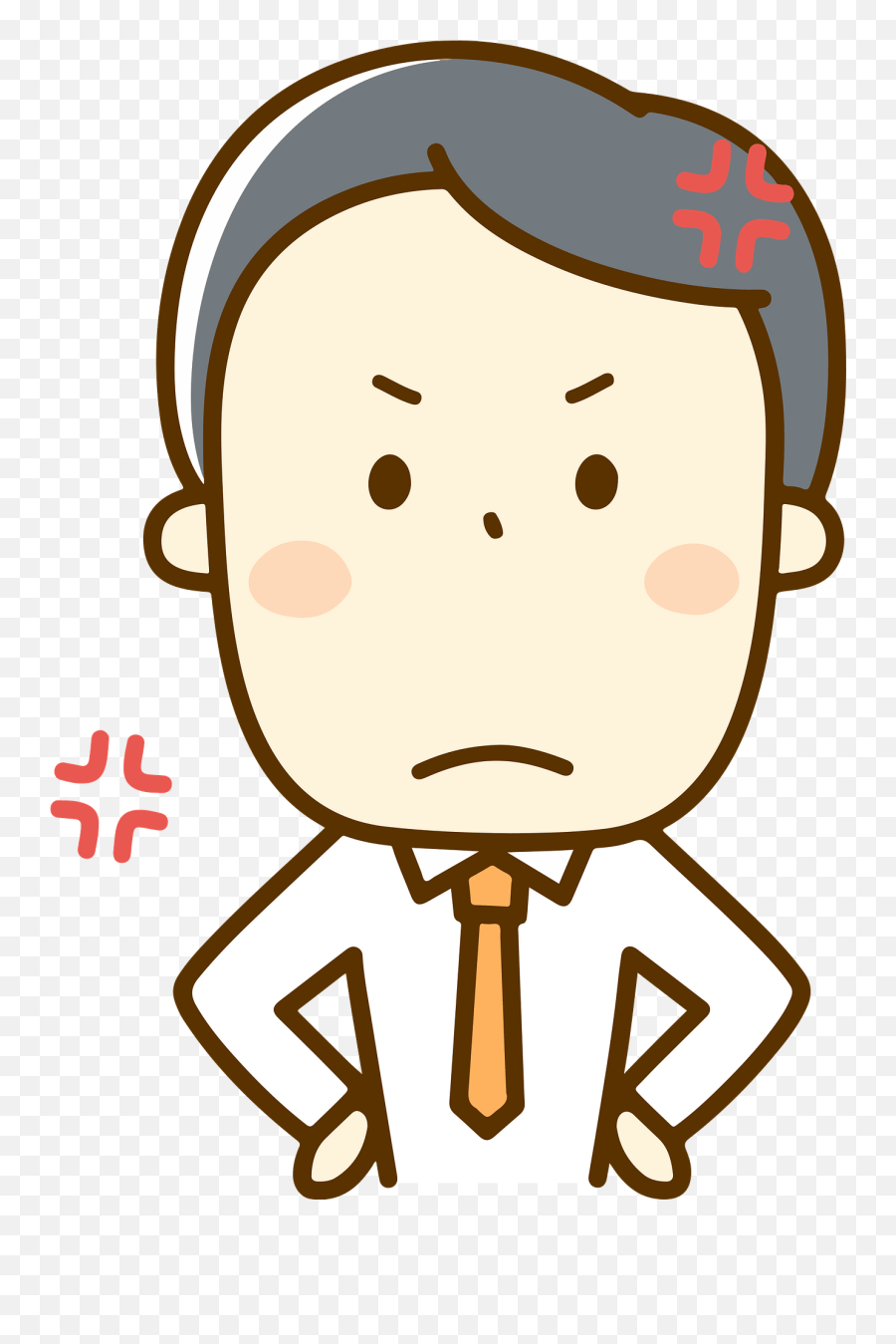 Businessman Is Angry Clipart Emoji,Angry Clipart
