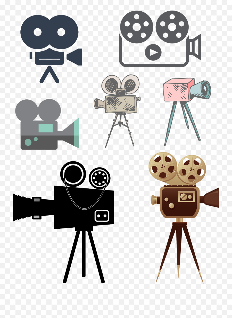 Movie Camera Film Photography Cinematography - Cine Png Cinematograph Png Emoji,Movie Camera Clipart