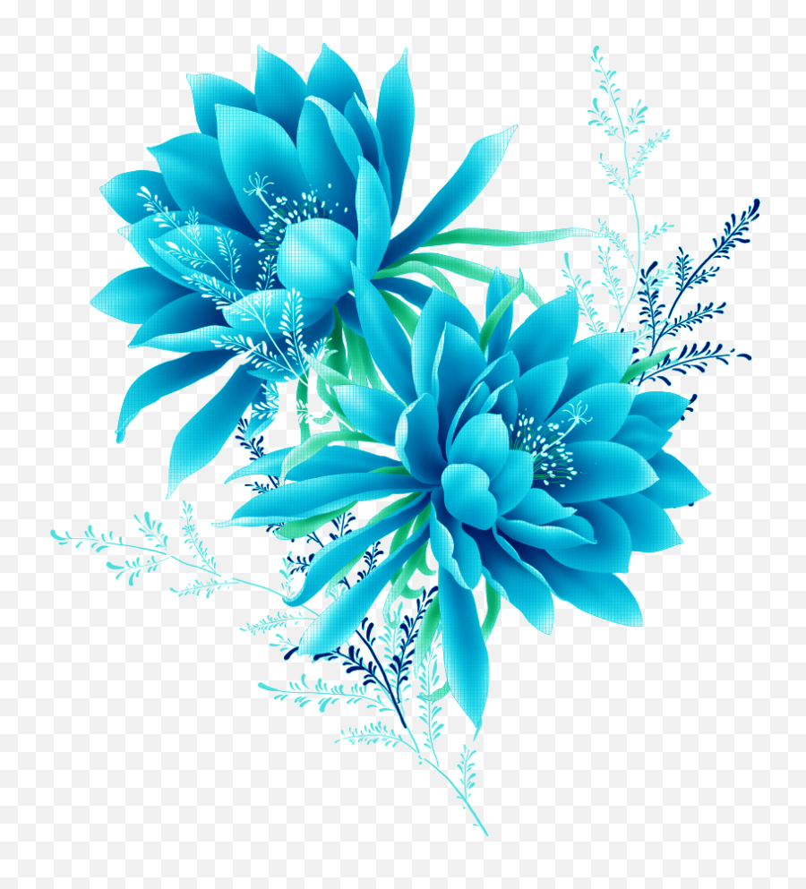 Flower Png Images Vector And Psd Editing Files Free - Aqua Blue Flower Background Emoji,White Flower Png