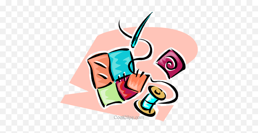 Sewing Needle With Quilt Royalty Free - Agulha De Costura Em Png Emoji,Quilt Clipart