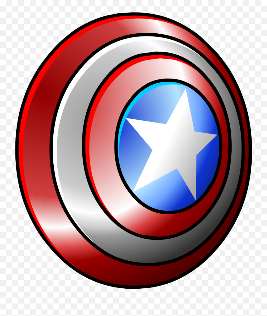 Captain America Shield Png Image Captain America Shield - Transparent Background Captain America Shield Clipart Emoji,Captain America Logo