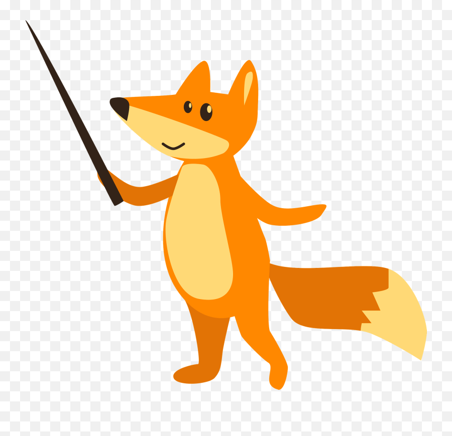 Fox At School Clipart - Fox In Scool Clipart Emoji,School Clipart