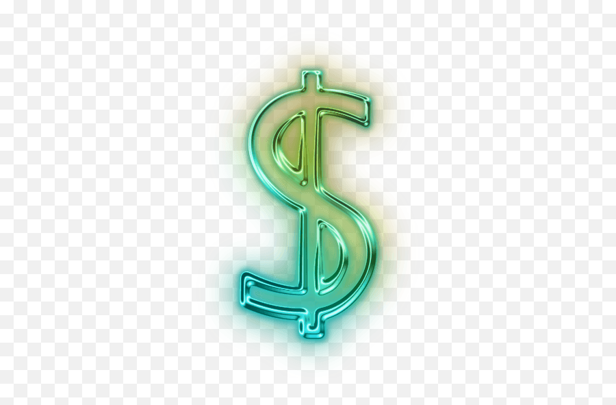 Transparent Neon Dollar Sign - Transparent Neon Dollar Sign Emoji,Neon Sign Png