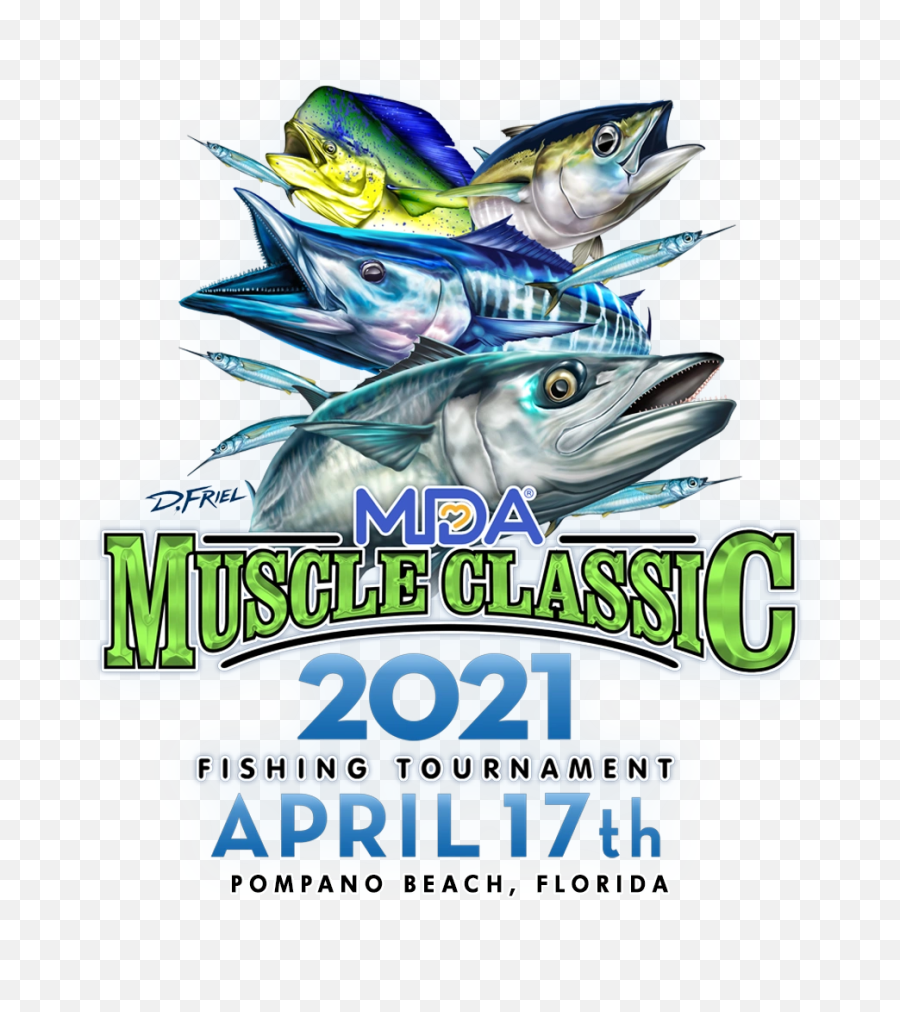 Muscle Classic Fishing Tournamnet - Fish Products Emoji,M D A Logo