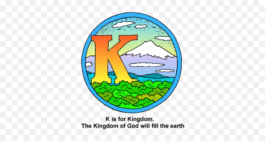 Image Letter K Bible Alphabet Clip Art Christartcom - K Letter With God Emoji,Setting Clipart