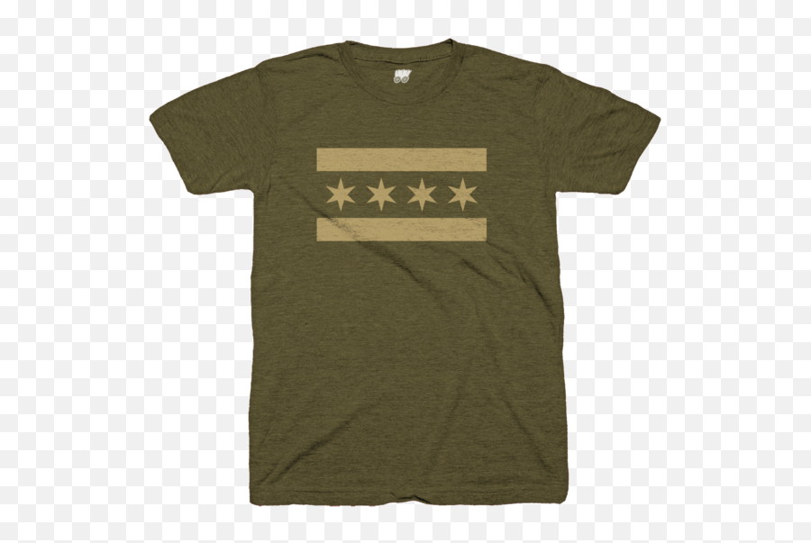 Chicago Flag Army Green Shirt - Club Dub Shirt Emoji,Chicago Flag Png