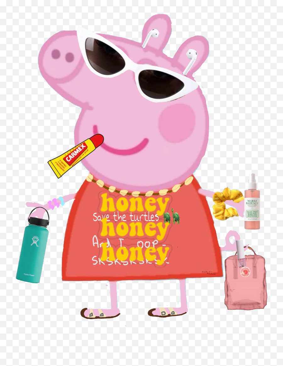 Vsco Peppapig Vscopeppapig Scrunchie Hydroflask - Peppa Peppa Pig Png Emoji,Peppa Pig Transparent Background