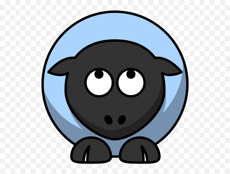 Sheep Looking Up Baby Blue Clip Art At Clkercom - Vector Sheep Clipart Emoji,Baby Lamb Clipart