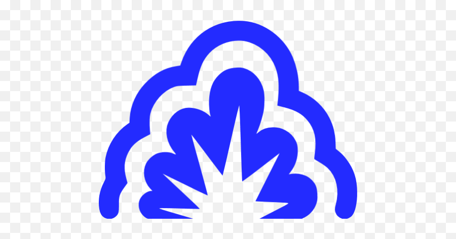 Smoke Explosion Icons Emoji,Blue Explosion Png