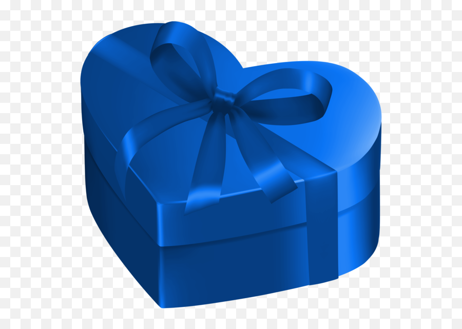 Gift Box Decorative Box Blue Heart For Emoji,Blue Heart Png