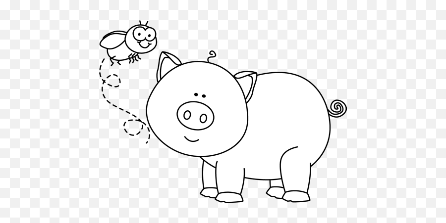 Fly Clip Art - Fly Images Pig Free Clip Art Black And White Emoji,Fly Clipart