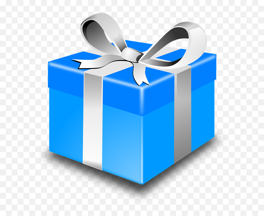 Present Gift Christmas - Presente De Natal Azul Png Emoji,Christmas Present Clipart