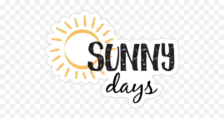 Sunny Days Sun Sticker Emoji,Sunny Day Clipart