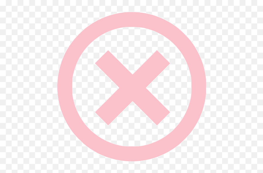 Pink X Mark 4 Icon - Free Pink X Mark Icons Emoji,Red X Mark Png