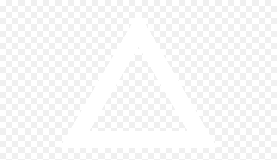 White Triangle Outline Icon - Transparent White Triangle Outline Png Emoji,Triangle Png