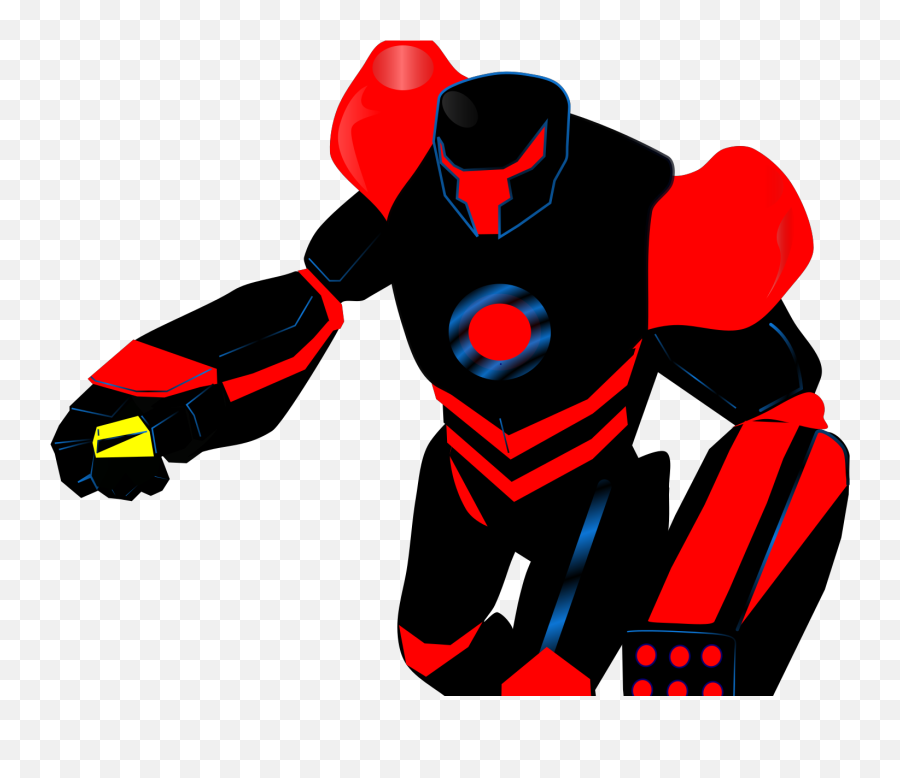 Red Robot Svg Vector Red Robot Clip Art - Svg Clipart Superhero Emoji,Robot Clipart
