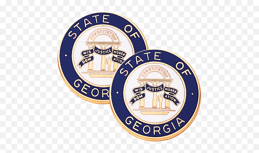 Georgia State Seal Lapel Pins - Georgia State Lapel Pins Emoji,Georgia State Logo