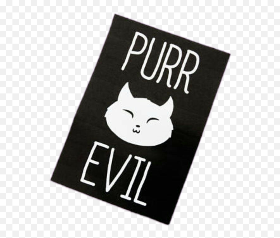 Evil Cat Cute Kawaii - Black Cat Transparent Cartoon Mat Emoji,Cute Cat Clipart