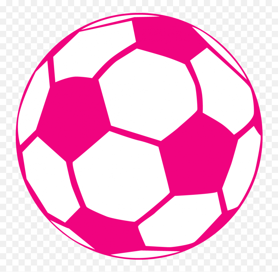 Pink Soccer Ball Clipart - Pink Soccer Ball Clipart Emoji,Soccer Clipart